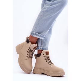 Women's Trapper Boots Warm Light Beige Corbin 2