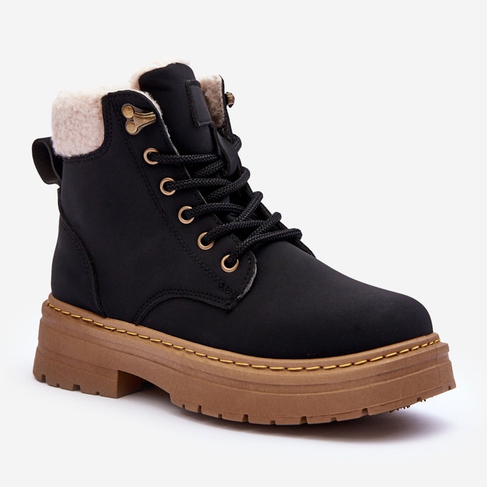 Women's Boots With Sheepskin Black Jette 1