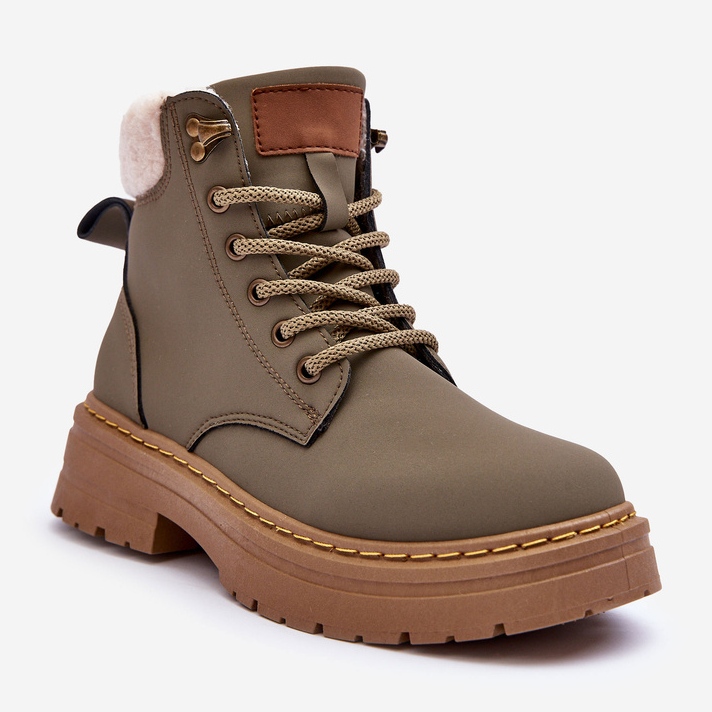 Women's Boots With Sheepskin Green Jette 1