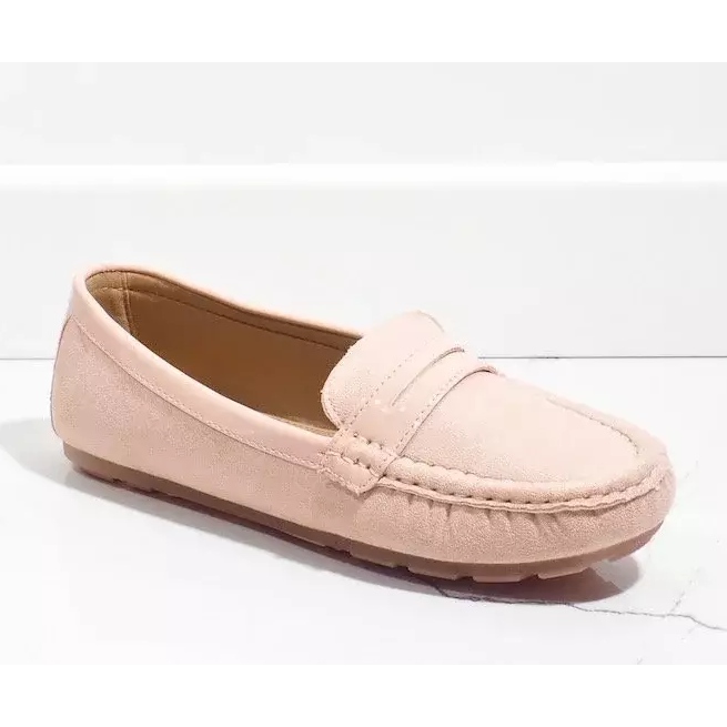 Pink moccasins with a buckle FM2958-3 1
