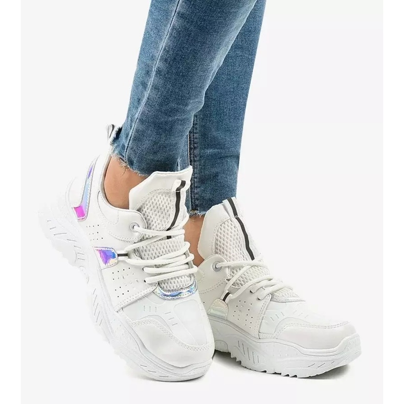 White sports sneakers K-505 2