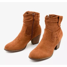 BM Brown suede ankle boots on the Delalise post 2