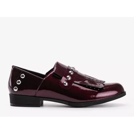Cassidy maroon slip-on shoes for women red 1