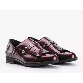 Cassidy maroon slip-on shoes for women red 2