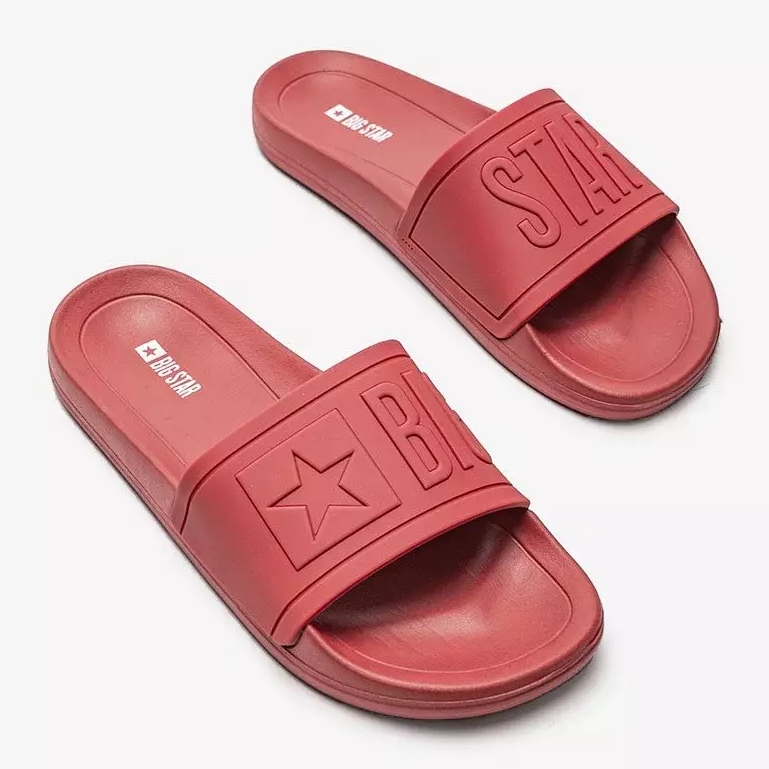 Big Star red men's Lopez slippers 2