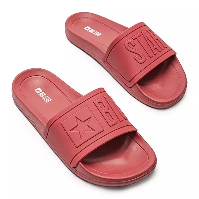 Big Star red men's Lopez slippers 1