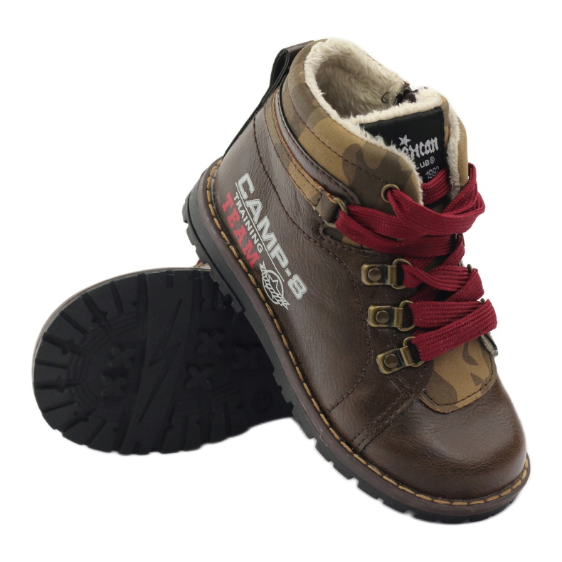 American Club Boots and ankle boots with zipper 16221 brown 3 American Club Boots and ankle boots with zipper 16221 brown 3