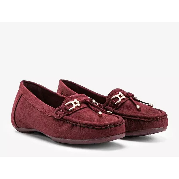 Darren maroon loafers red 2