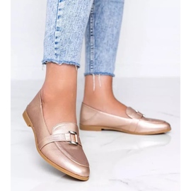 Gold loafers with Island Paradise buckle golden 1