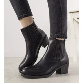 Black slip-on ankle boots on the Pena post 2