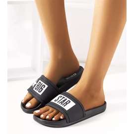 Black women's Big Star DD274A266 slippers 1
