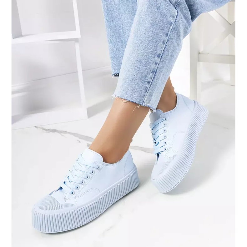 Moises blue women's sneakers 2