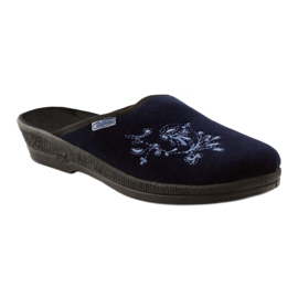 Embroidery Women's slippers Befado 219d426 blue navy blue 1