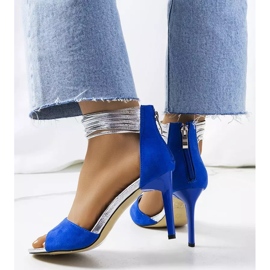 Blue Vasquez high heel sandals silver 2