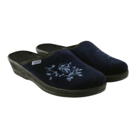 Embroidery Women's slippers Befado 219d426 blue navy blue 4