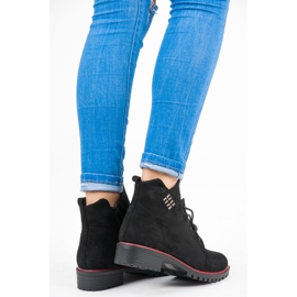 Balada Tied Suede Booties black 2