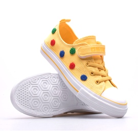 Children's Sneakers With Velcro Big Star JJ374056 Yellow 5