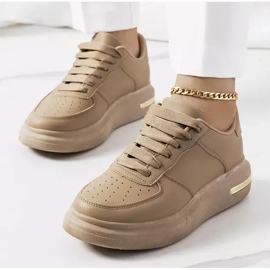 Brown Staplet sneakers khaki green 1