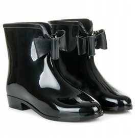 New Age Galoshes With A Bow black 1