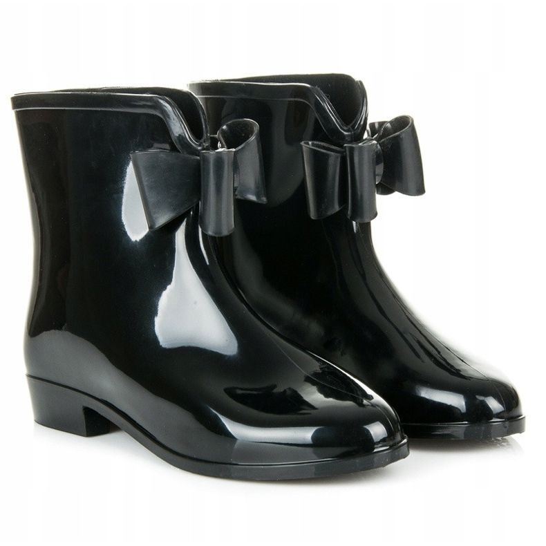 New Age Galoshes With A Bow black 1
