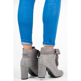 Vices New Collection Boots with a stylish binding grey 1