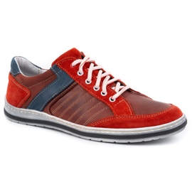 KOMODO Polish leather men's shoes 236K red 1