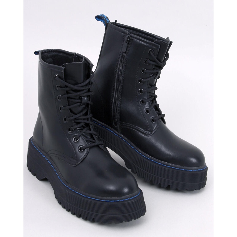 Boots on the platform Hamel BLACK/BLUE 1