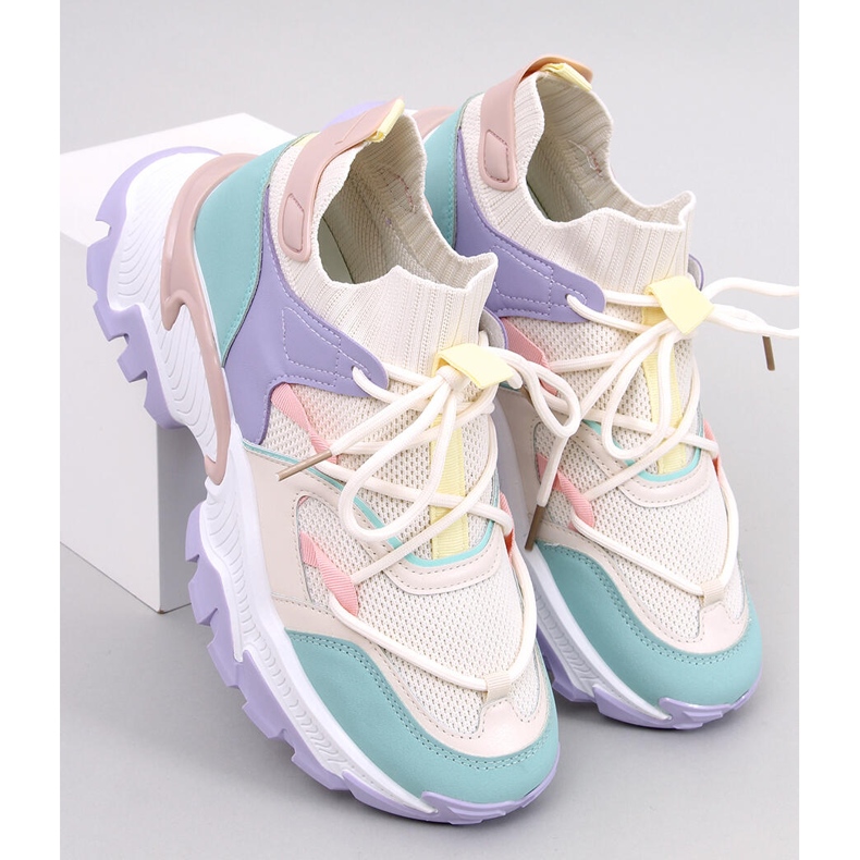 Beals Purple colorful wedge sneakers 1
