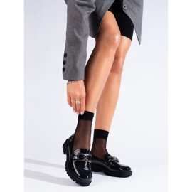 W. Potocki Lacquered women's loafers Potocki black 1