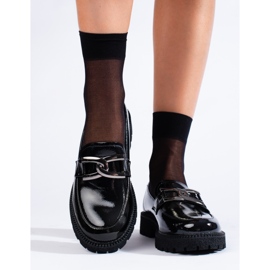 W. Potocki Lacquered women's loafers Potocki black 2