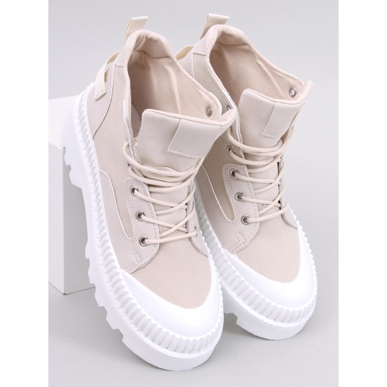 Tinli Beige high-top sneakers 1 Tinli Beige high-top sneakers 1