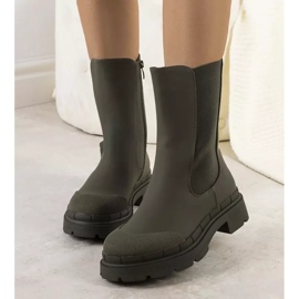 BM Green matte Antede boots 1