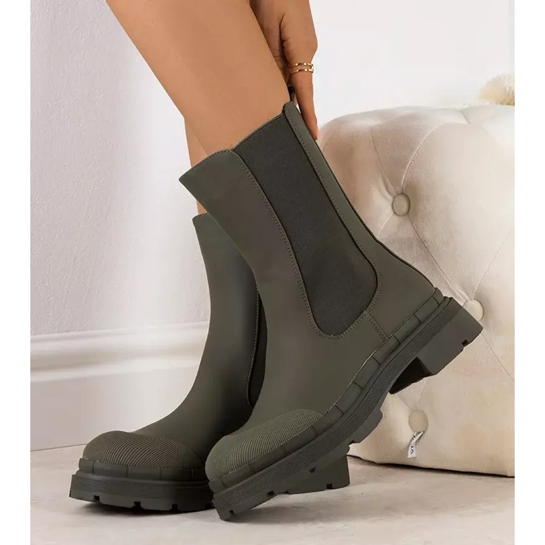 BM Green matte Antede boots 2