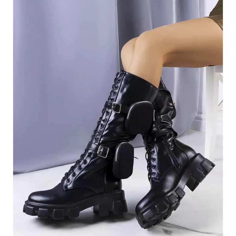 Black high boots with a chain from Nererin 2