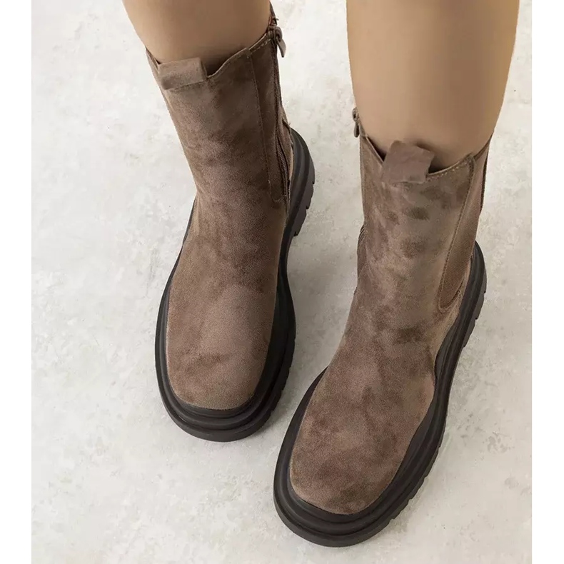 PA1 Brown Algade platform boots 2