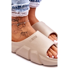 Women's Lightweight Big Star Foam Slippers LL274593 Beige 2 Women's Lightweight Big Star Foam Slippers LL274593 Beige 2