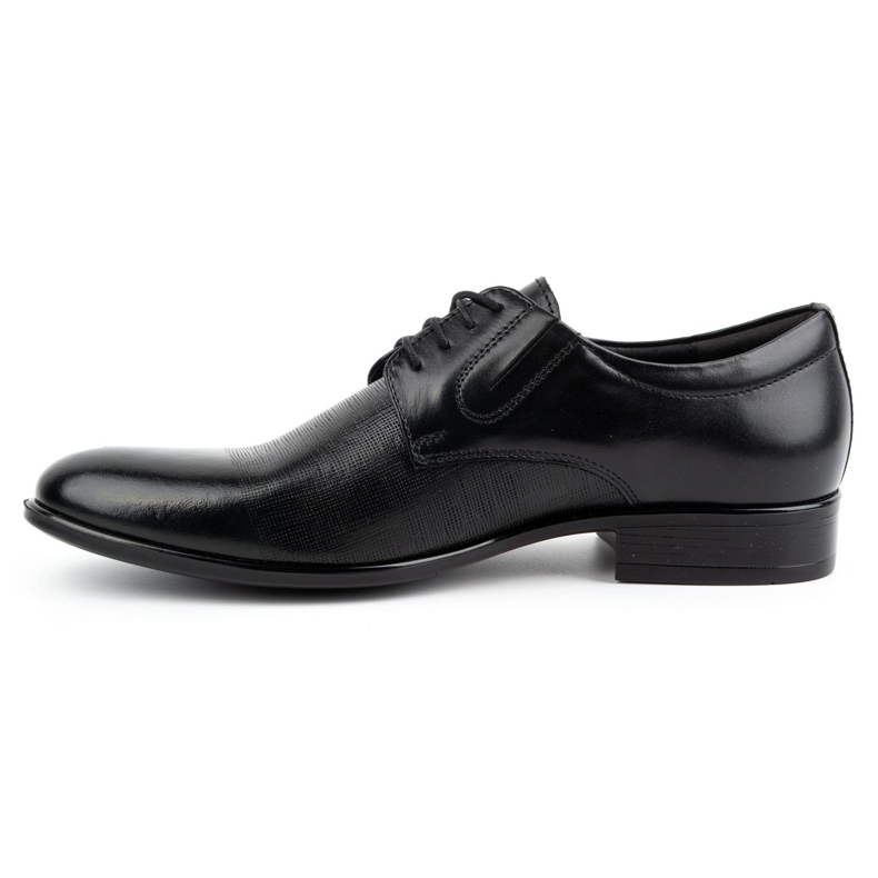 Kampol Men's formal leather shoes 358KAM black 1