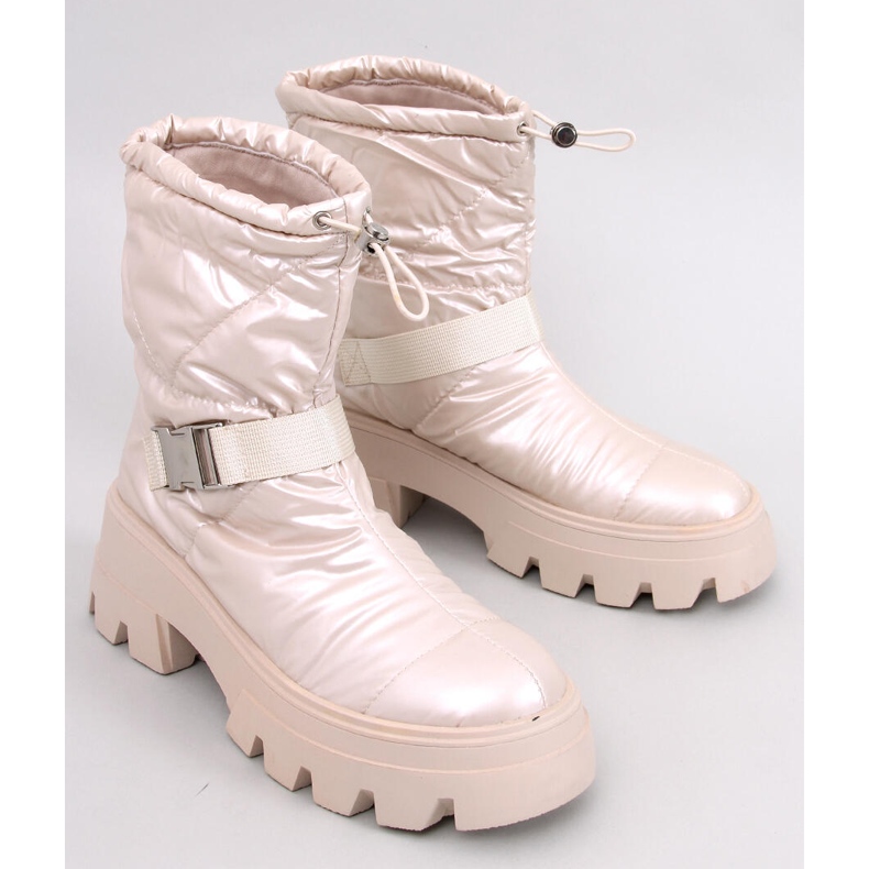 Bisset Beige nylon boots 1