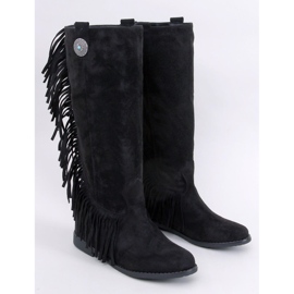 Hidden wedge fringe boots from Brien Black 1