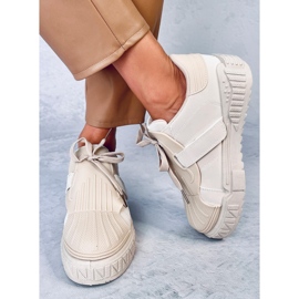 Melbo Beige women's sneakers 2