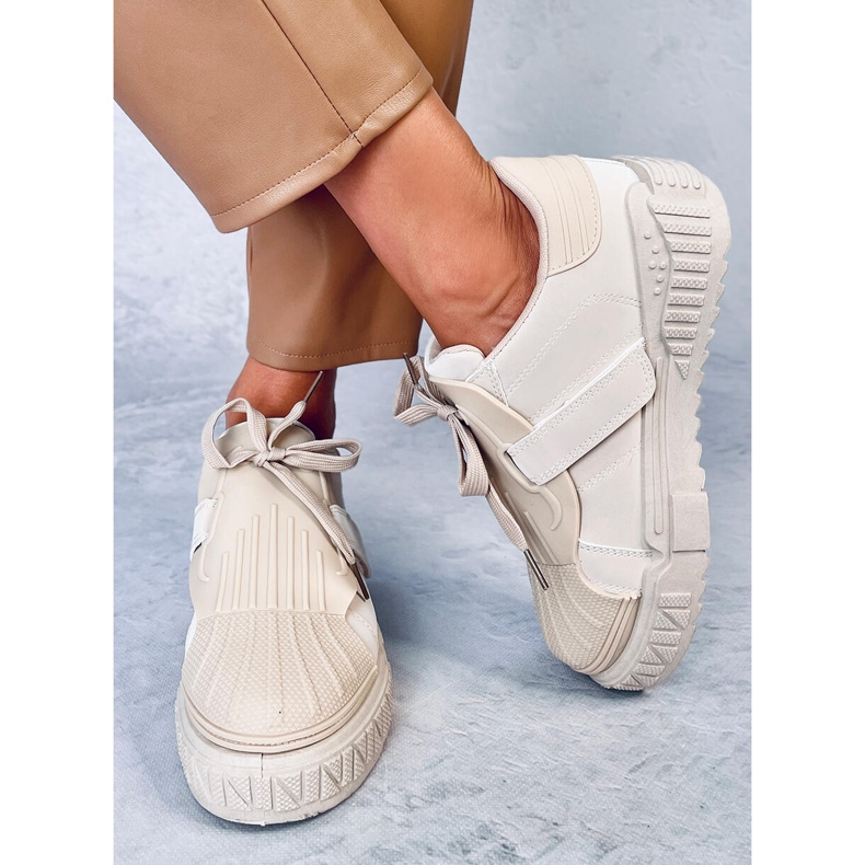 Melbo Beige women's sneakers 2