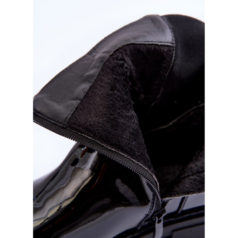 FB2 Lacquered Women's Jodhpur Boots Black Elspetia 2