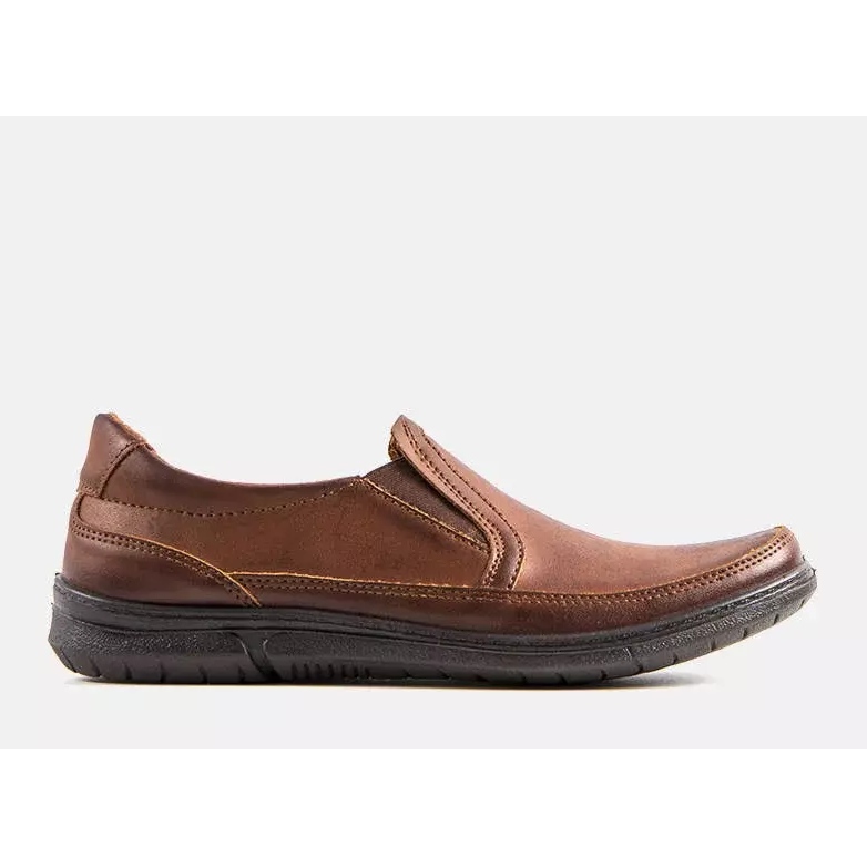 BM Men's brown slip-on shoes from Lazar 1