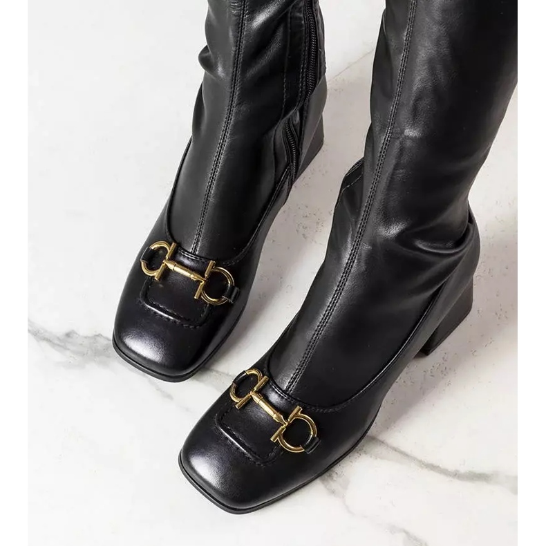 BM Black thigh high boots from Marlion 2