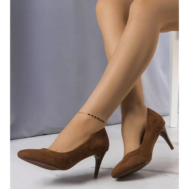 PA1 Brown high heel pumps from Amille 1