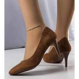 PA1 Brown high heel pumps from Amille 2