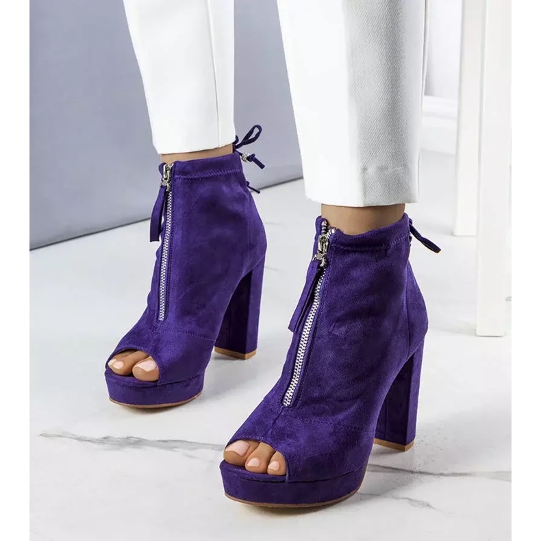 Bellucci Purple ankle boots from Payto violet 1