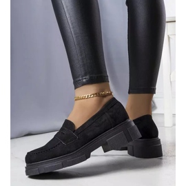 PA1 Black eco-suede shoes from Alacoque 2