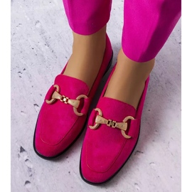 PA1 Fluet pink loafers with gold embellishment 2 PA1 Fluet pink loafers with gold embellishment 2