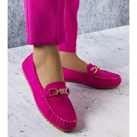 BM Charrette pink loafers with a leather sole 1 BM Charrette pink loafers with a leather sole 1